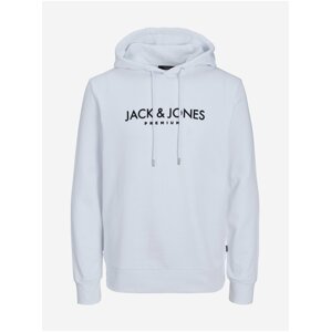 Bílá pánská mikina s kapucí Jack & Jones Jake