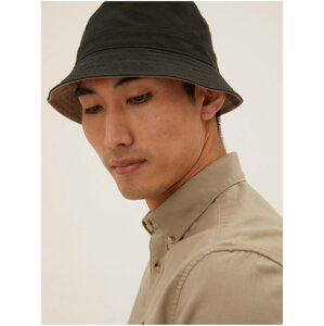 Béžovo-černý oboustranný klobouk Marks & Spencer