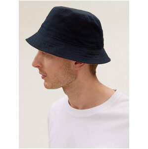 Šedo-modrý oboustranný klobouk Marks & Spencer