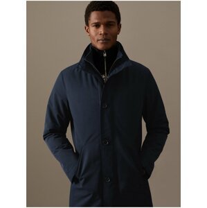 Tmavě modrý pánský nepromokavý kabát s technologií Stormwear™ Marks & Spencer