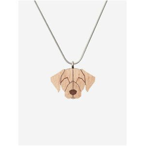 Světle hnědý dřevěný přívěsek BeWooden Labrador Pendant