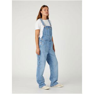 Modré unisex džínové kalhoty s laclem Wrangler Casey Jones