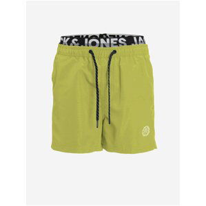 Světle zelené klučičí kraťasy Jack & Jones Fiji