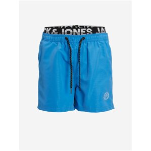 Modré klučičí kraťasy Jack & Jones Fiji