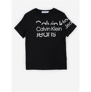 Černé klučičí tričko Calvin Klein Jeans Blown-Up