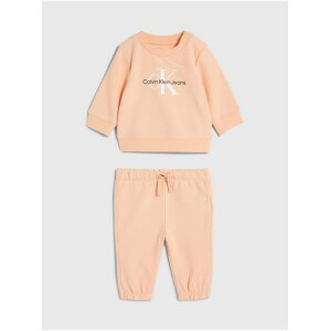Oranžová dětská tepláková souprava Calvin Klein Jeans
