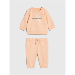 Oranžová dětská tepláková souprava Calvin Klein Jeans