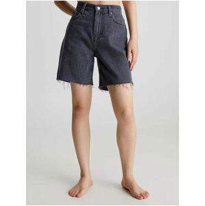 Černé dámské džínové kraťasy Calvin Klein Jeans Mom Short