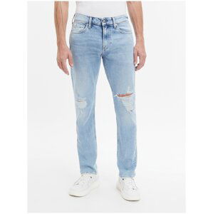 Světle modré pánské slim fit džíny Calvin Klein Jeans