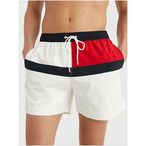 Bílé pánské vzorované plavky Tommy Hilfiger Underwear