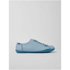 Světle modré dámské kožené boty Camper