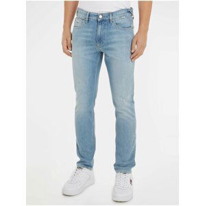 Světle modré pánské straight fit džíny Tommy Jeans