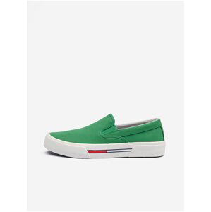 Zelené pánské slip on tenisky Tommy Jeans