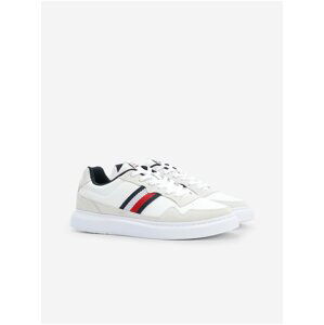 Bílé pánské tenisky se semišovými detaily Tommy Hilfiger Lightweight Leather