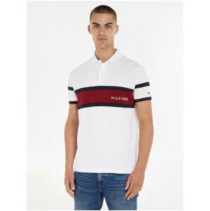 Bílé pánské polo tričko Tommy Hilfiger