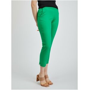 Zelené dámské zkrácené kalhoty ORSAY