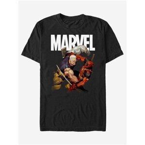 Černé unisex tričko ZOOT.Fan Marvel Deadpool Fight