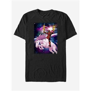 Černé unisex tričko ZOOT.Fan Marvel Taco Unicorn