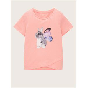 Růžové holčičí tričko Tom Tailor