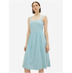 Bílo-modré dámské pruhované šaty Tom Tailor