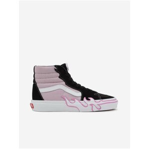 Růžovo-černé dámské tenisky VANS SK8-Hi Flame