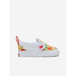 Bílé dětské vzorované slip on tenisky VANS Haribo