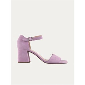 Světle fialové dámské kožené sandály na podpatku Högl Beatrice