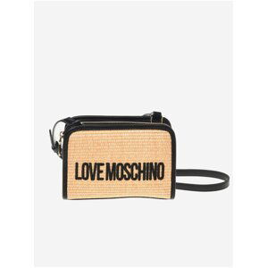 Světle hnědá dámská crossbody kabelka Love Moschino