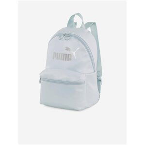 Světle šedý dámský batoh Puma Core Up Backpack Platinum Gray