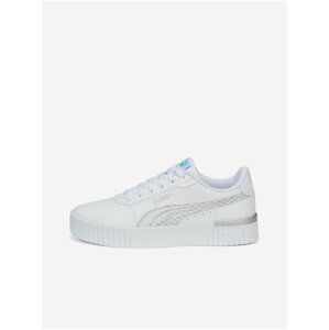 Bílé dámské tenisky Puma Carina 2.0 Mermaid Jr PUMA White-Hero Bl