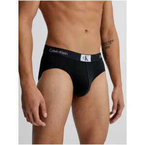 Sada tří pánských slipů v černé, bílé a šedé barvě Calvin Klein Underwear