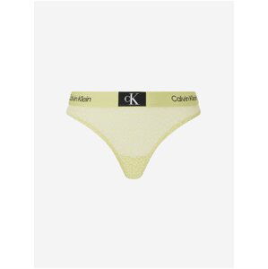 Světle žlutá dámská tanga Calvin Klein Underwear