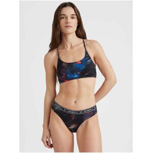 Modro-černé dámské vzorované dvoudílné plavky O'Neill SPORT BIKINI SET