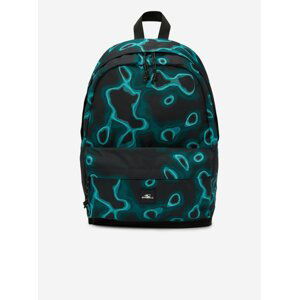 Tyrkysovo-černý unisex vzorovaný batoh O'Neill COASTLINE BACKPACK