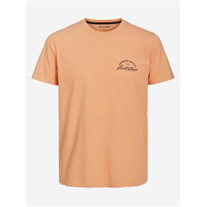 Oranžové pánské tričko Jack & Jones Ace
