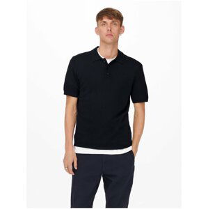 Tmavě modré pánské basic polo tričko ONLY & SONS Wyler