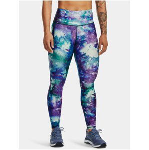 Modro-fialové dámské vzorované legíny Under Armour Armour Legging