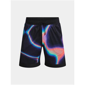 Černé pánské vzorované kraťasy Under Armour Curry Mesh 8'' Short II