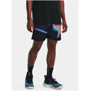 Černé pánské vzorované kraťasy Under Armour Curry Mesh 8'' Short II