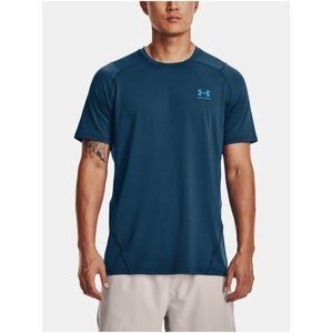 Modré pánské tričko Under Armour UA HG Armour Fitted SS