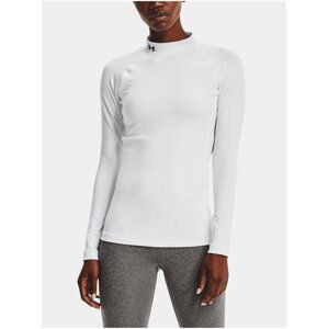 Bílé dámské tričko Under Armour UA CG Authentics Mockneck