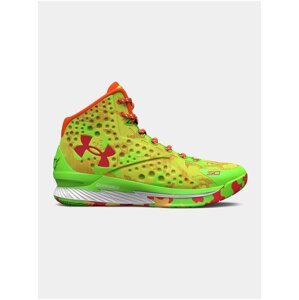 Neonově zelené pánské tenisky Under Armour CURRY 1 SPK