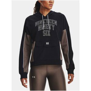 Hnědo-černá dámská mikina Under Armour Rival Fleece + Hoodie