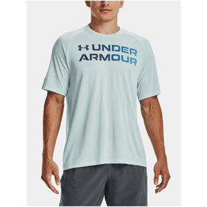 Světle modré pánské tričko Under Armour UA Tech 2.0 Gradient SS