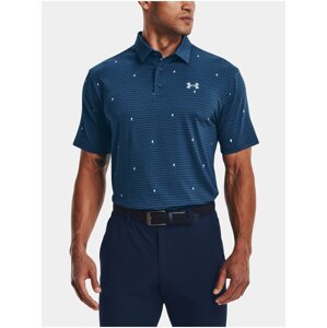 Tmavě modré pánské vzorované polo tričko Under Armour UA Playoff Polo 2.0