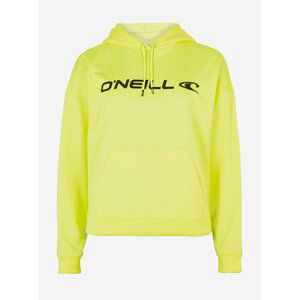 Neonově žlutá dámská mikina s kapucí O'Neill RUTILE HOODED FLEECE