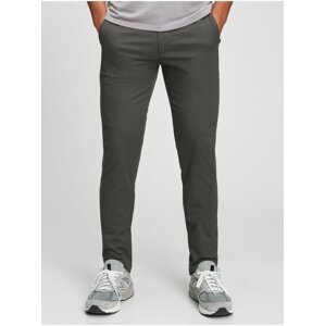 Tmavě šedé pánské kalhoty GAP modern khaki skinny