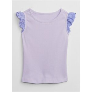 Světle fialové holčičí tričko s madeirou GAP