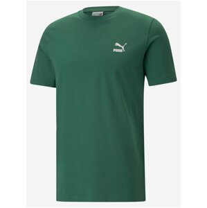 Tmavě zelené pánské tričko Puma