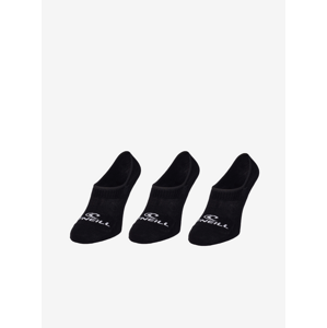 Sada tří párů unisex ponožek v černé barvě O'Neill FOOTIE 3PK